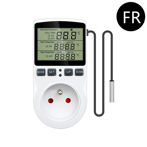 Temperature Controller Socket Digital Thermostat 120/220V Timer Socket Outlet - Picture 16 of 18