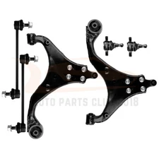 6Pcs Front Lower Control Arm Ball Joint Sway Bar Fits 2005-2009 Hyundai Tucson