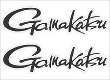 Gamakatsu Fishing / PAIR / 6" Vinyl Vehicle Boats Gear Graphic Decal Stickers SH