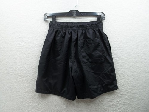 Nike Swim Trunks Board Shorts Boys Black Sz S Polyester Drawstring 24" x 5.5" - Picture 5 of 10