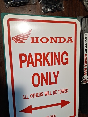 Foam Honda Shop Sign " Honda Parking Only Sign " - Picture 5 of 8