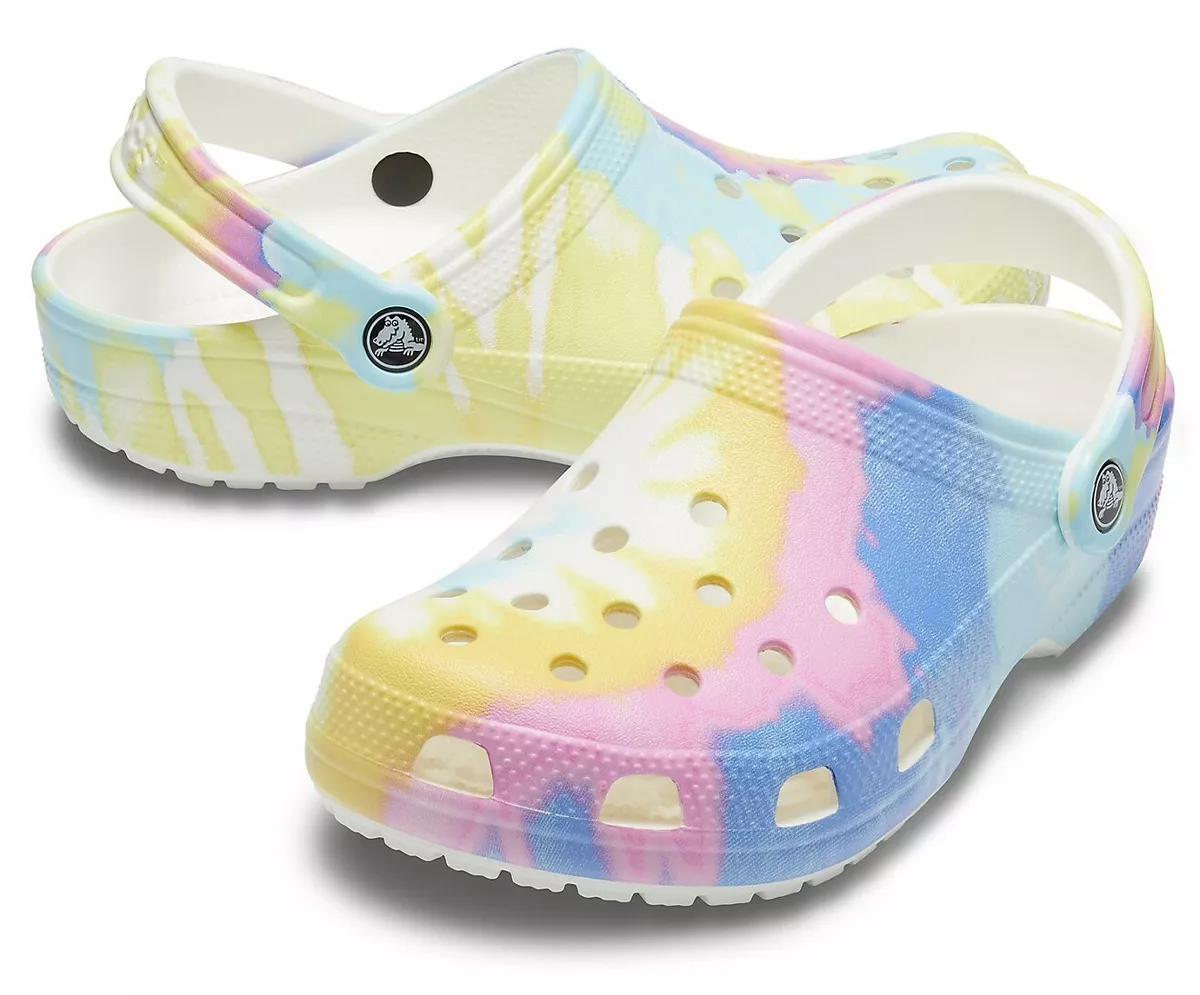 Tie dye crocs sales