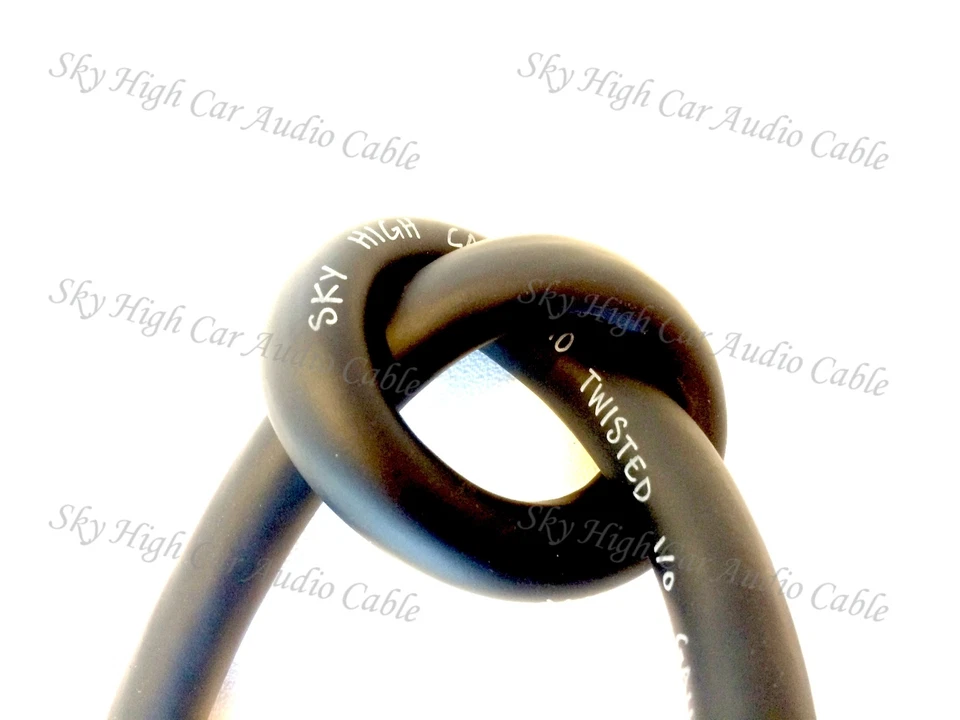 50 ft 1/0 Gauge AWG 25' BLACK & 25' RED Oversized Power Ground Wire Sky High Car - Image 4 of 4