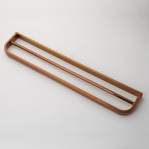Multi-Functional Rose Gold Alloy Bathroom Accessory Towel Rack Toilet Towel Rod - Picture 6 of 119