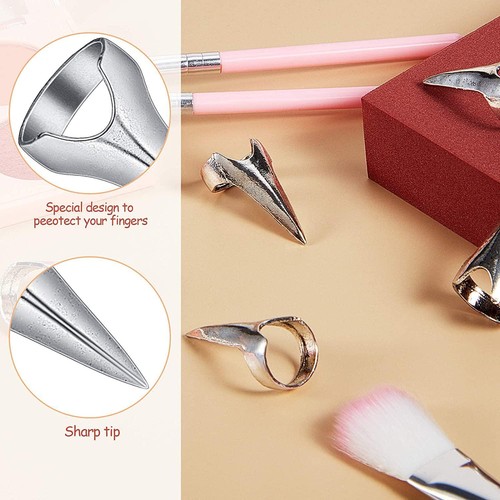 10 Pieces Hair Parting Selecting Sectioning Tool Ring Stitch Tool for Braids NEW - Picture 3 of 12
