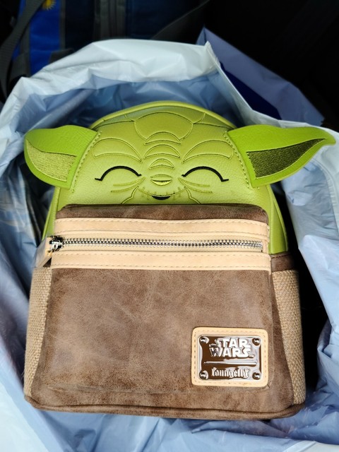 Disney Parks Star Wars Loungefly Yoda Mini Backpack | eBay
