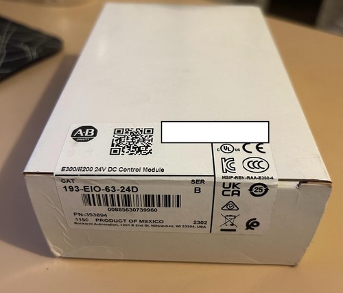 Allen Bradley E300 193-EIO-63-24D I/O Overload Control Module Relay ...