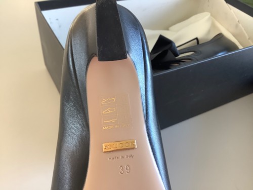 1800€ GUCCI Pumps ITALY Schuhe schwarz LEDER edel 39 NEU/OVP- ausverkauft!!! - Picture 8 of 8