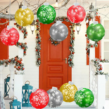10 PCS Outdoor Christmas Decorations, 9 Inch Giant Inflatable Snowflake Christma