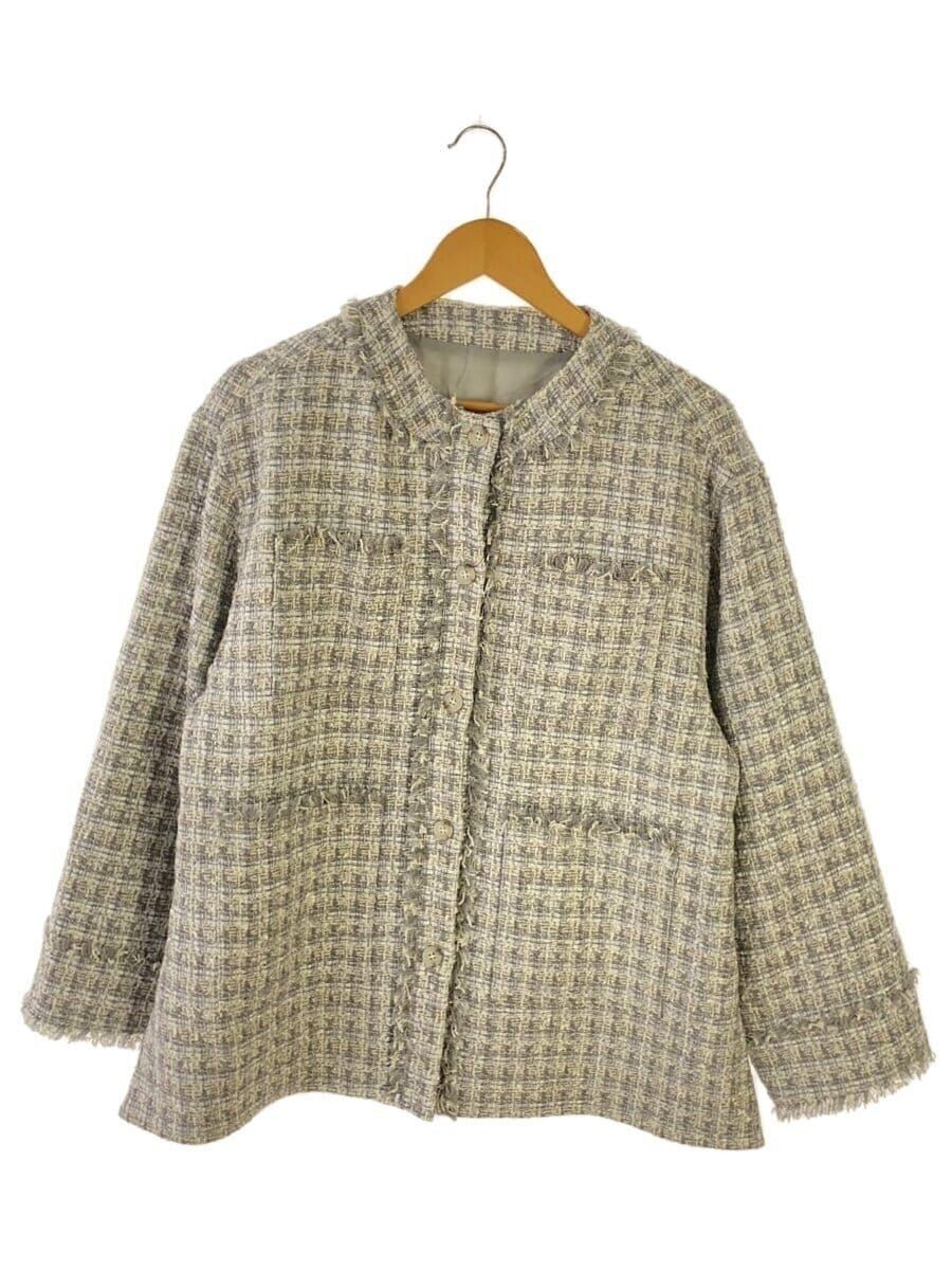 ALTRA Gypsohila Altro Kirakira Giacca Tweed Senza Lana Grigio Modello Totale GPKW 609