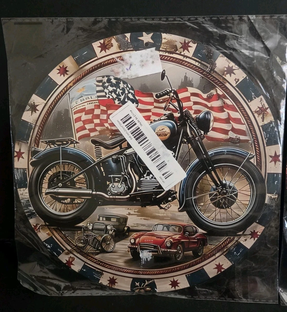 Harley Davidson X 2 Metal Wall Hanging Pictures New In Package.