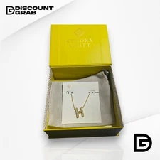 Kendra Scott Letter H Pendant Necklace/Gold/ (BRAND NEW)  Free Shipping!