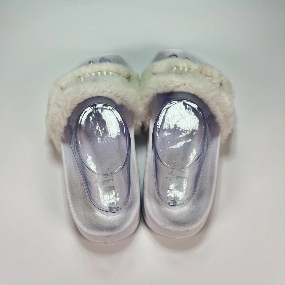 PUMA Fenty White Faux Fur Slides Rihanna Sandals Slippers Women’s Size 7.5 - Image 4 of 4