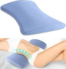 Lumbar Support Pillow for Bed Relief Back Pain: Lower Back Pillow for Sleeping -