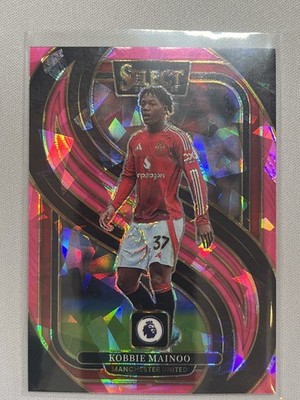Kobbie Mainoo,2024-25 Panini Select EPL - Mezzanine  #199 Pink Ice Prizm
