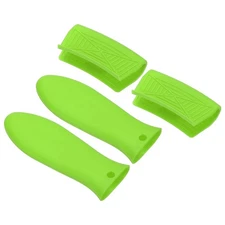 4 Pcs Silicone Assist Hot Pan Handle Holder (Green)