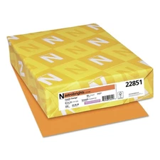 Astrobrights 22851 65 lbs. Colored Cardstock - Cosmic Orange (250/Pack) New