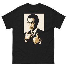 Stephen Colbert Portrait Black Graphic T Shirt Unisex classic tee