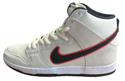 Nike SB Dunk High Pro PRM coconut milk/team orange/white/black, Herren, Größe 44