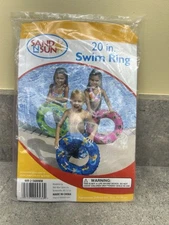 Sand N Sun Pink 20” Inflatable Swim Ring Swim Toy NEW