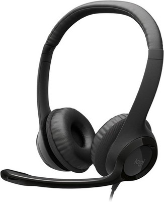 Logitech H390 Headset Stereo Kabel Mikrofon USB PC Laptop Schwarz