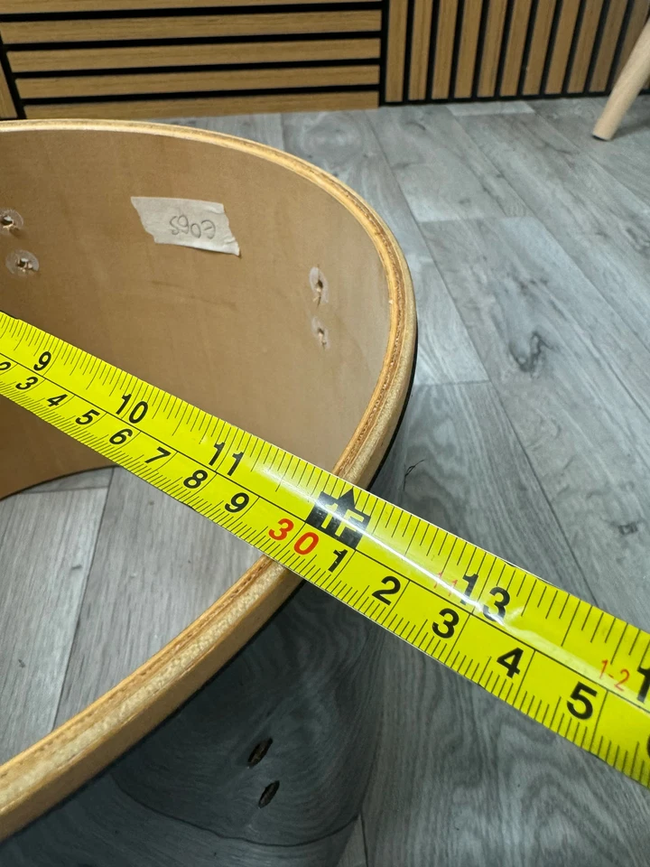 Gretsch Blackhawk Tom корпус барабана 12 x 9 дюймов проект из голого дерева #EO65 - Изображение 4 из 4