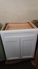 Wholesale Cabinet Supply 27” White Shaker Base Cabinet - Plywood- Soft Close New