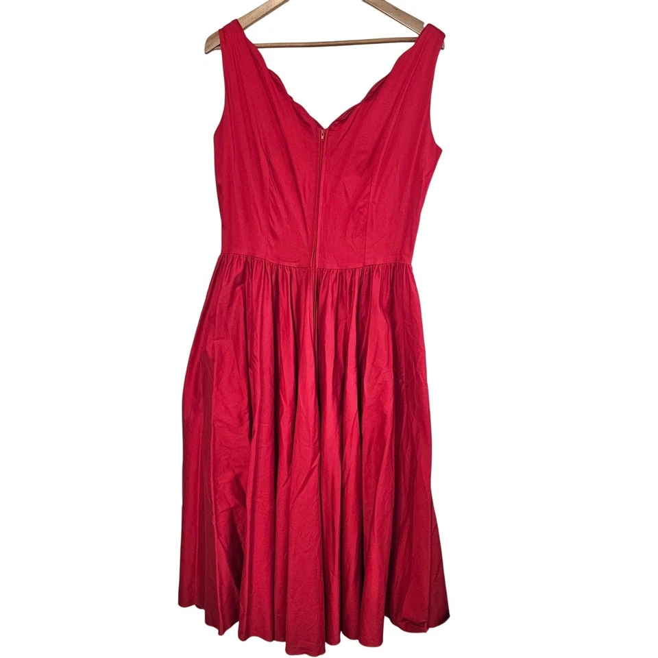 Vestido Columpio Vintage Reina de Corazones Para Mujer XL Rojo Pin Up Retro Rockabilly Completo Foto 2 de 4