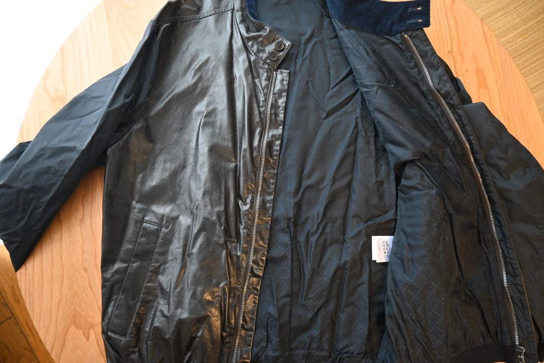 Giacca casual Gucci nylon pelle taglia 48 usata in ottime condizioni nero navy