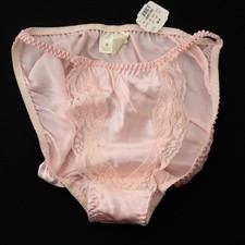 NEW Victoria's Secret VTG Gold Crown 100 Silk Lace String Bikini Panty MEDIUM