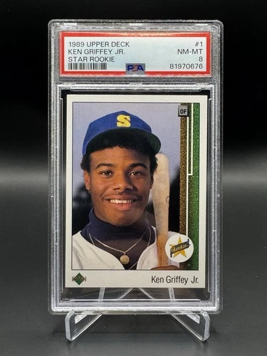 Ken Griffey Jr - 1989 Upper Deck Rookie - PSA 8 (#1)