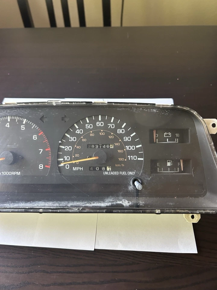Toyota Pickup 1989-1991 1990-91 4Runner cuadro de instrumentos velocímetro manual 4x4 Foto 3 de 4