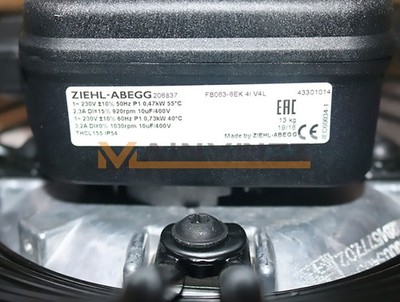 ONE New ZIEHL-ABEGG fan FB063-6EK.4I.V4L #D5