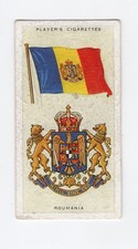 John Player Flag & Badge Card 1936. Roumania