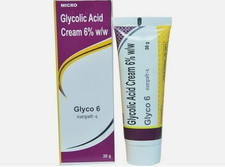 GLYCO 6 GLYCOLIC ACID CREAM 6 w/w 30gm For Dry Skin, Acne  Hyperpigmentation
