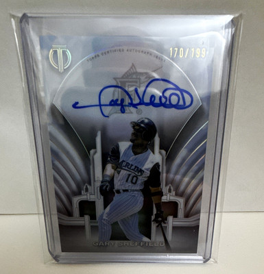 Topps 2026 Tribute Gary Sheffield Marlins Crest Calligraphy Auto TCC-GS 170/199