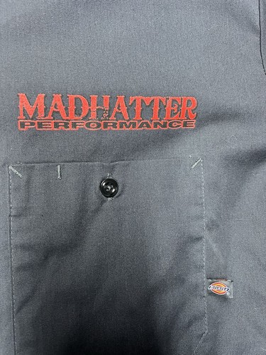 Dickies Camicia Uomo L Stampa Grafica Cappellaio Matto Performance Streetwear Hip Hop - Foto 3 di 11