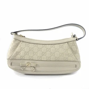 Sac à main Gucci Shima Mayfair une épaule ruban cuir 269893 blanc
