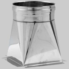 TRAMOGGIA INOX MONOPARETE 200 x 200 tubo Ø 200 Tubi Raccordi Inox Monoparete