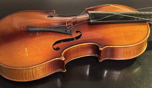 Copy Antonius Stradivarius Cremonensis 17 Czechoslovakia Violin Body w/ Case 4/4 - Picture 13 of 22