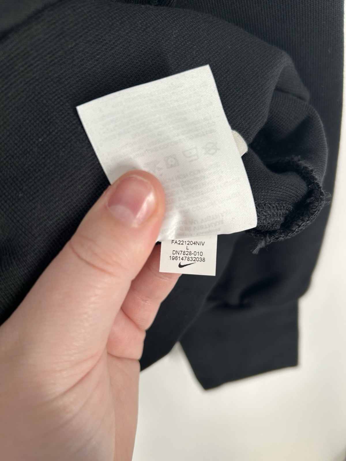 Houston Rockets Nike Dri Fit Crewneck Sweatshirt Center Swoosh NBA Black Large thumbnail 10