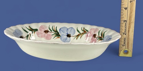 Cuenco para servir 9-5/8" de ancho - Southern Potteries - Blue Ridge - patrón de guisantes dulces - Imagen 8 de 10
