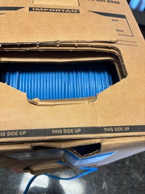 CAT6+ PLENUM 23AWG 100% Copper Cable UTP SUPERIOR ESSEX 66-246-2B, 1000ft. BLUE