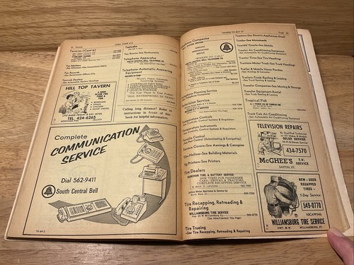 Vintage 1969 Jellico Tennessee Telephone Directory Phone Book - Imagen 7 de 7