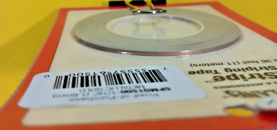 GREAT PLANES  KWIK STRIPE ~NIP!~36 FEET - PN #GPMQ1500 1/16" METALLIC GOLD - Image 3 of 3