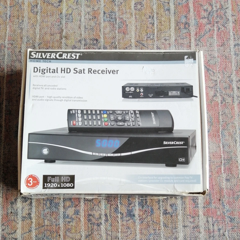SILVERCREST FULL HD 1920 X 1080 DIGITAL HD SAT RECEIVER HOME TECH