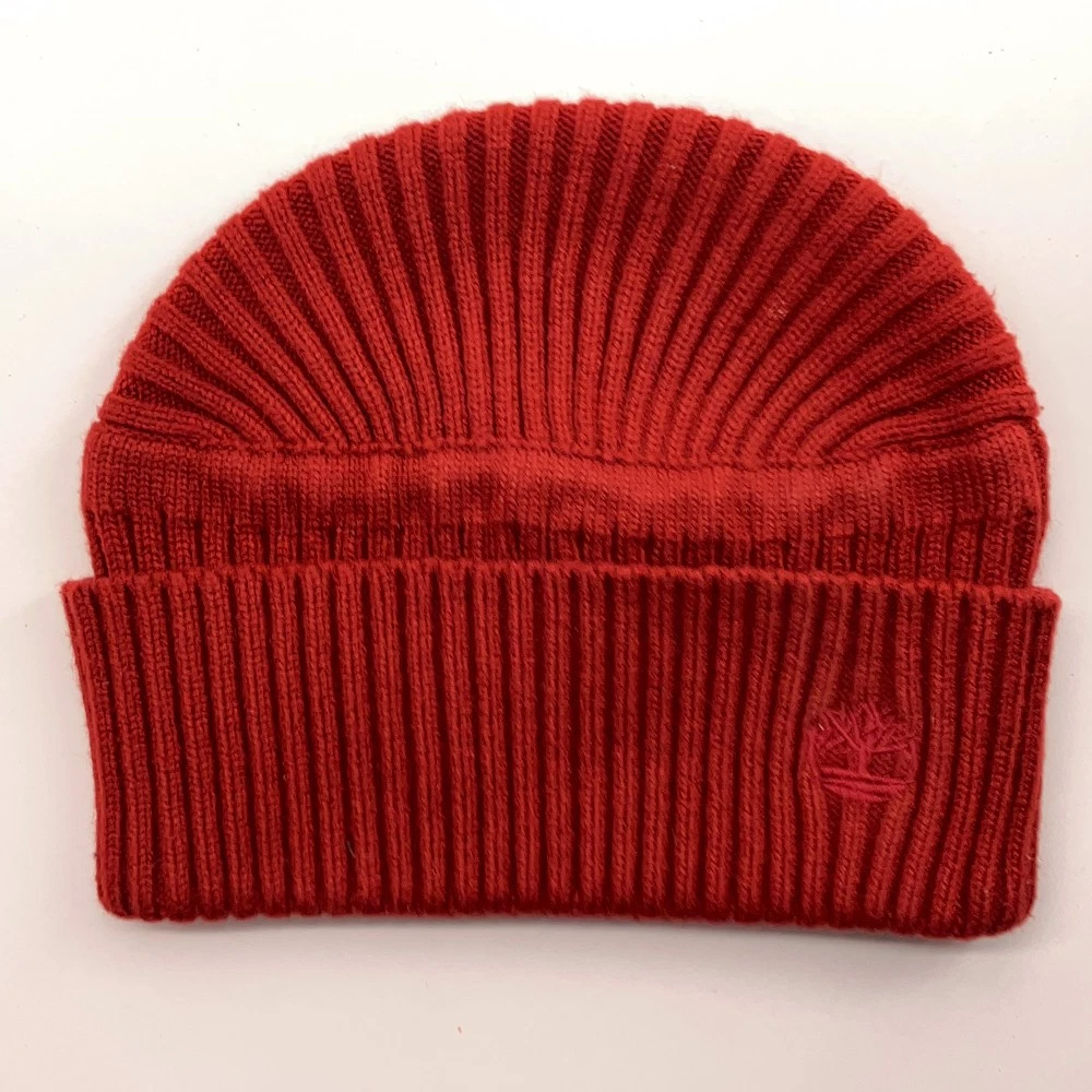 Timberland Ribknit winter cuff cap red