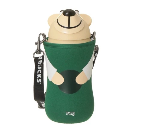 #NEW 2026 STARBUCKS JAPAN BEARISTA 380ML STRAW STAINLESS TUMBLER WITH STRAP