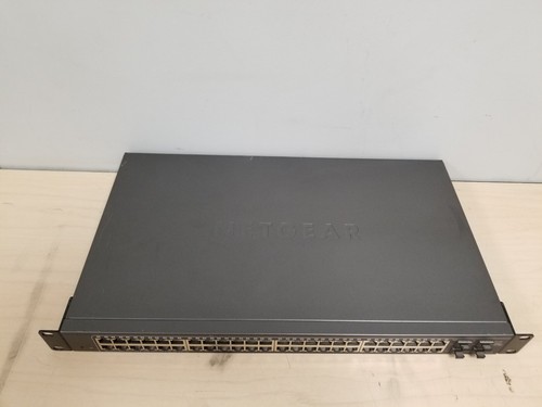 PARTS! NETGEAR ProSAFE 48-Port Gigabit Smart Switch (GS748T) W/RACK EARS *READ* - Picture 9 of 9