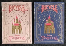 Bicycle Disney Princess blue & pink NEW playing cards CLEARANCE!